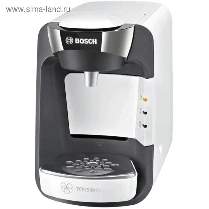 Кофемашина Bosch TAS 3204 Tassimo Suny, капсульная, 1300 Вт, 0.8 л, белая