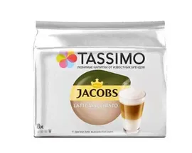Кофе в капсулах Jacobs Latte Macchiato Classico, 8 капсул для кофемашин Tassimo (Тассимо)