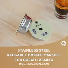 60180200220 мл для Bosch Tassimo многоразовые капсулы из нержавеющей стали для кофе капсулы многоразовый фильтр Кофеварка силиконовый чехол (art.: 3920bfbc5549e)