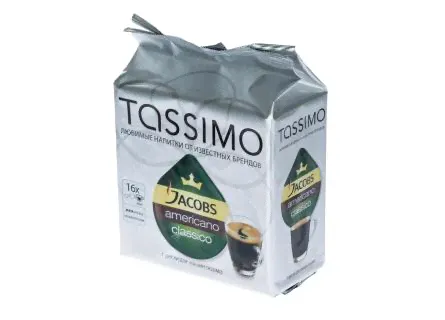 Капсулы Tassimo Jacobs Americano Classico 16шт