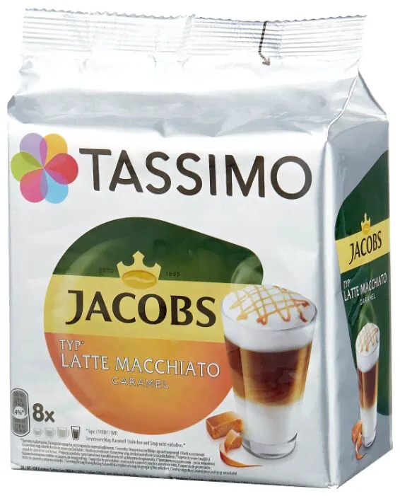 Кофе в капсулах Tassimo Jacobs Latte Macchiato Caramel (40 капс.)-0
