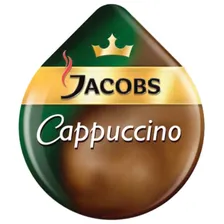 Капсулы для кофемашин TASSIMO JACOBS "Cappuccino", натуральный кофе 8 шт. х 8 г, молочные капсулы 8