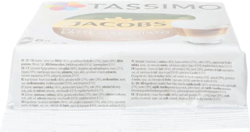 Кофе в капсулах Jacobs Tassimo Latte Macchiato Classico Т-диски, 8x33г-2