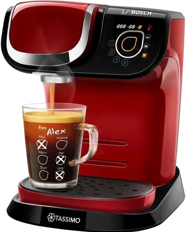 Bosch Кофеварка капсульная Bosch Tassimo My Way 2, красный кофеварки и кофемашины-3