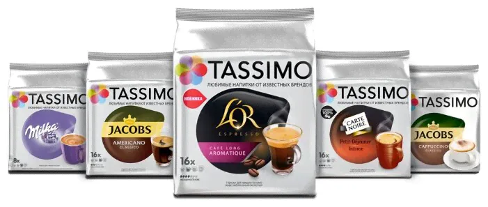 Кофе в капсулах Tassimo набор «Семейный» (64 капс.)-1