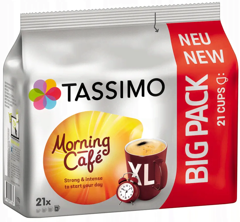 Капсулы TASSIMO Jacobs Morning Cafe XL 21 шт.