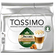 Кофе Tassimo Jacobs Latte Macchiato Карамель 8 шт 229,6 г