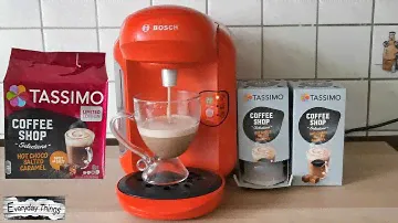 Bosch Tassimo Coffee Machine - Making a Hot choco salted caramel Tassimo Limited Edition
