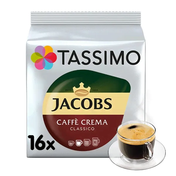 Кофе в капсулах Tassimo Jacobs Caffe Crema, 16 порций