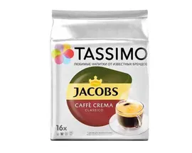Кофе в капсулах Jacobs Caffe Crema Classico, 16 капсул для кофемашин Tassimo (Тассимо)