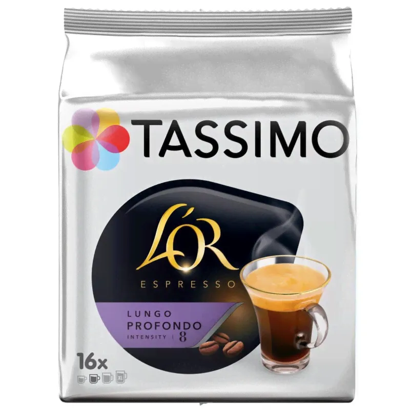Кофе в капсулах Tassimo L'OR Lungo Profondo нат.жар.мол., 16кап/уп, 1722024