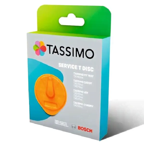 Сервисный Т-диск для приборов TASSIMO, Bosch 17001491 - оранжевый-0