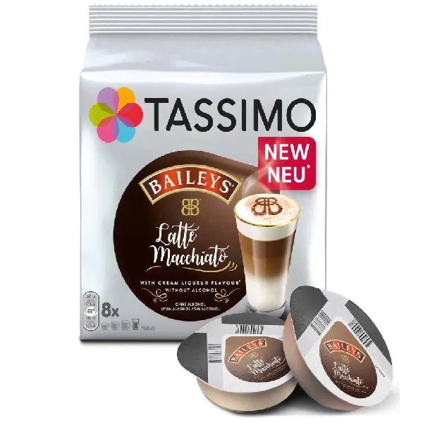 Кофе в капсулах Tassimo Latte Macchiato Baileys, 8 порций-0