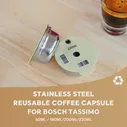 60180200220 мл для Bosch Tassimo многоразовые капсулы из нержавеющей стали для кофе капсулы многоразовый фильтр Кофеварка силиконовый чехол (art.: 3920bfbc5549e)