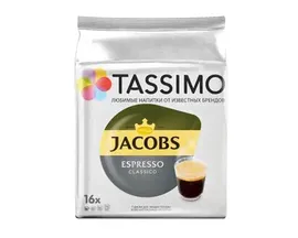 Кофе в капсулах Jacobs Espresso Classico, 16 капсул для кофемашин Tassimo (Тассимо)