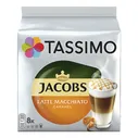 Кофе Jacobs Latte Macchiato Caramel в капсулах для кофемашин Tassimo 8 порций 16 капсул 427 г