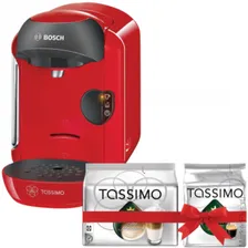 Кофемашина капсульная BOSCH TASSIMO 1253, 1300 Вт, объем 0,7 л, красная
